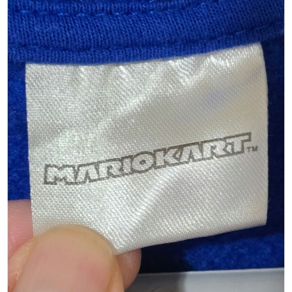 Nintendo Mario Brothers Mario Cart Graphic Hoodie Blue Youth 18 Mens Small - Picture 6 of 7